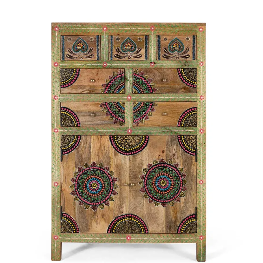 Sale Wohnen Ethno Style Highboard handbemalt - Azua
