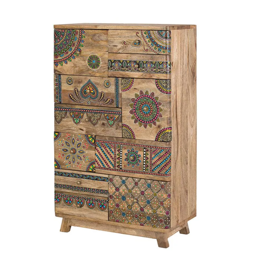 Best Wohnen Ethno Style Schrank handbemalt - Azua