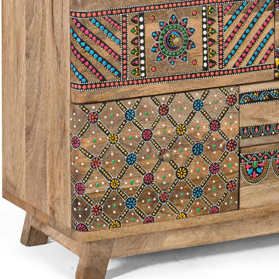 Best Wohnen Ethno Style Schrank handbemalt - Azua