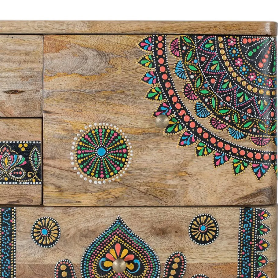 Best Wohnen Ethno Style Schrank handbemalt - Azua