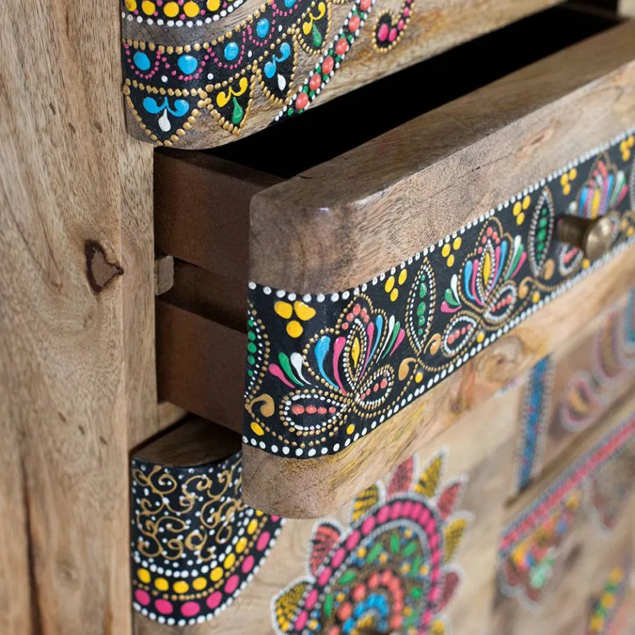 Best Wohnen Ethno Style Schrank handbemalt - Azua