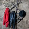 Wohnen Extravagante Wandgarderobe in Schwarz - Volkma