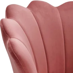 Hot Wohnen Extravaganter Armlehnenstuhl in Rosa Samt - Envus