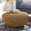 Online Wohnen Extravaganter Couchtisch in Gold aus Alu - Westerland