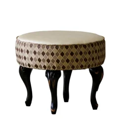 Best Wohnen Extravaganter Hocker 53x42x53 cm - Macionas