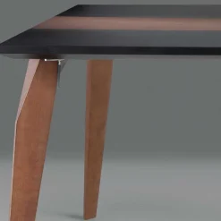 Online Wohnen Extravaganter Tisch in Schwarz & Nussbaum - Raidow