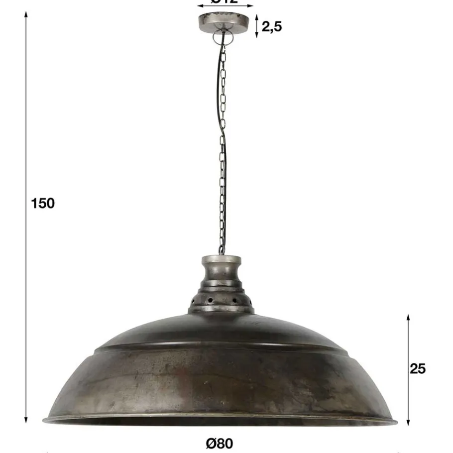 Wohnen Factory Hängeleuchte mit 80cm Schirm - Buama