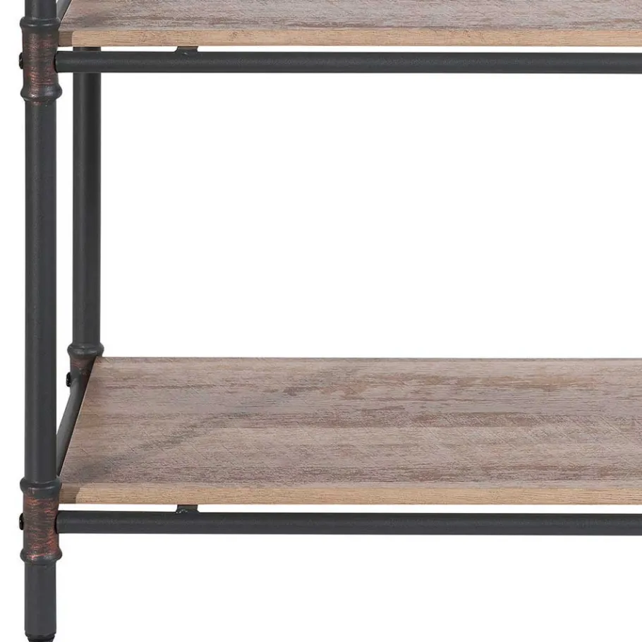 Clearance Wohnen Factory Style Regal in verwitterter Holz Optik - Nenvia