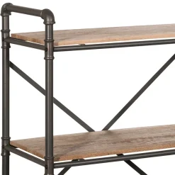 Clearance Wohnen Factory Style Regal in verwitterter Holz Optik - Nenvia