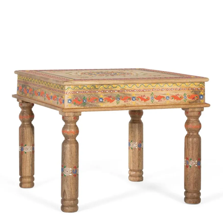 Best Wohnen Farbenfroh bemalter Couchtisch im Boho Style - Portland