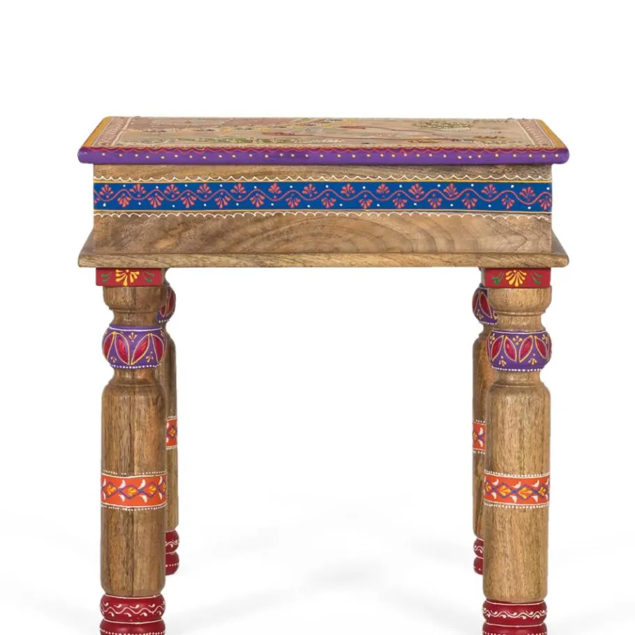 Clearance Wohnen Farbenfroh dekorierter Sofatisch im Boho Style - Niroteka
