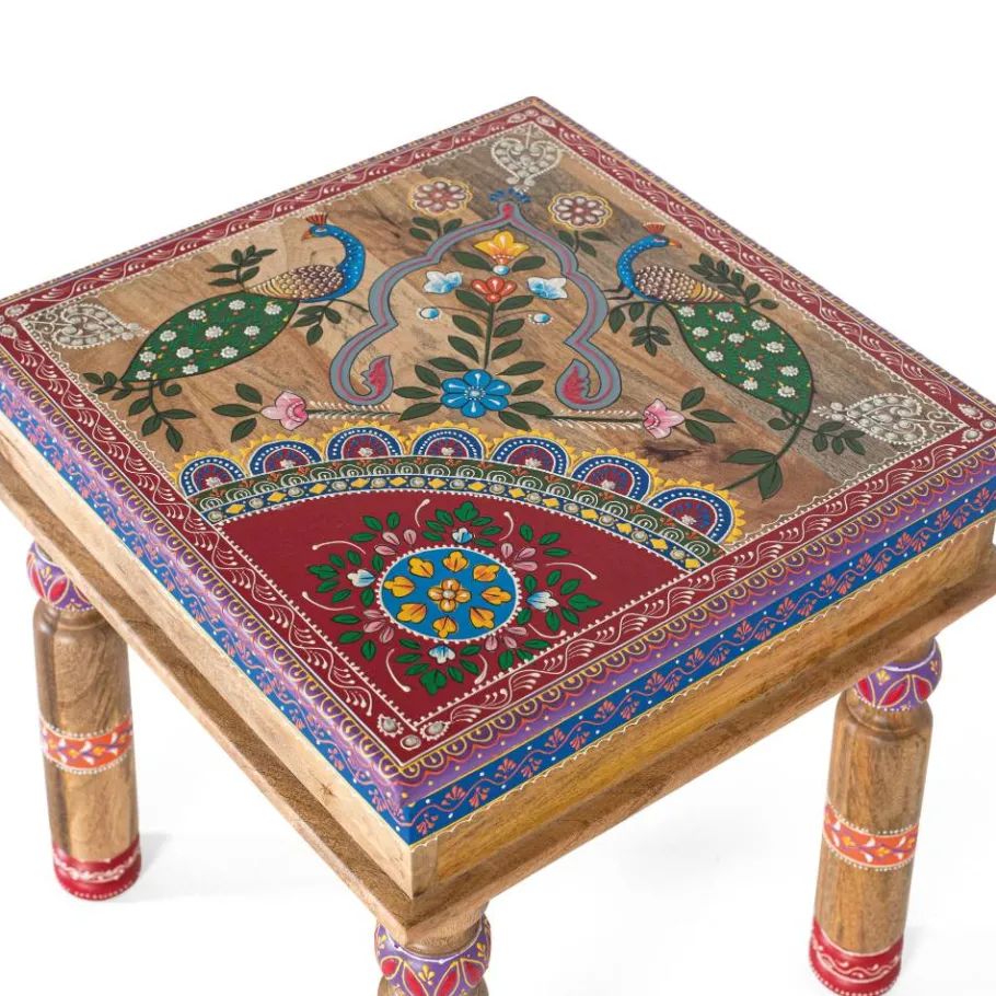 Clearance Wohnen Farbenfroh dekorierter Sofatisch im Boho Style - Niroteka