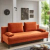 Hot Wohnen Federkern Klappsofa in Kupfer Velours - Sharkas