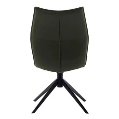 Discount Wohnen Federkern Lederstühle in Oliv Grün - Synfrunia (2er Set)