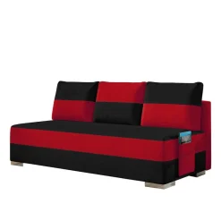 Sale Wohnen Federkern Sofabett in Schwarz und Rot - Nusret