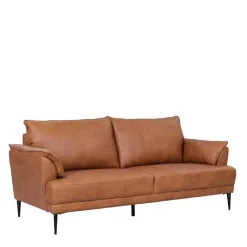 Hot Wohnen Federkern Wohnzimmersofa aus Echtleder - Zierra