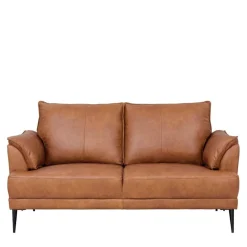 Hot Wohnen Federkern Wohnzimmersofa aus Echtleder - Zierra