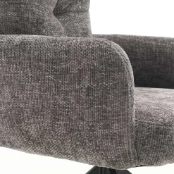 Outlet Wohnen Federkern-Tischsessel in Grau - Kumin (2er Set)