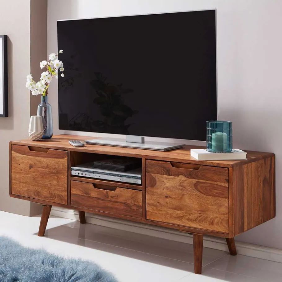 Wohnen Fernseher Lowboard im Mid Century Stil - Almery