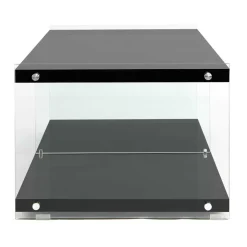 Wohnen Fernseher Tisch in Schwarz MDF - Sulara