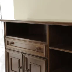 Discount Wohnen Fernseher Unterschrank in Walnussfarben - Manicos