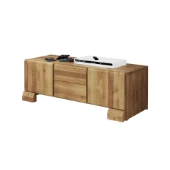 Wohnen Fernsehtisch Vaskov aus Wildeiche Massivholz