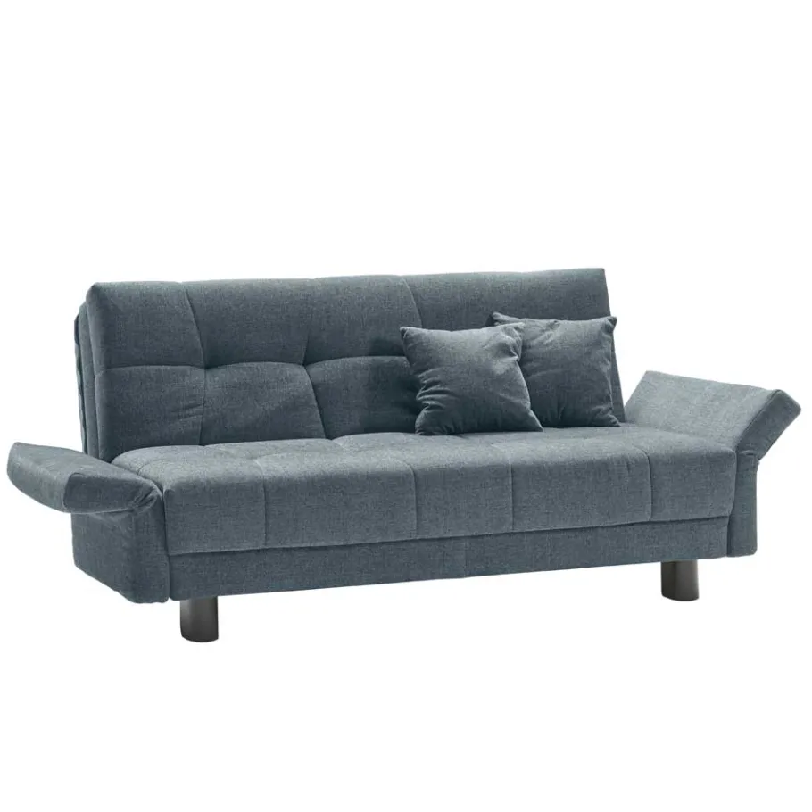 Discount Wohnen Flachgewebe Bettcouch in Hellblau - Zitizen