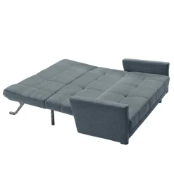 Discount Wohnen Flachgewebe Bettcouch in Hellblau - Zitizen
