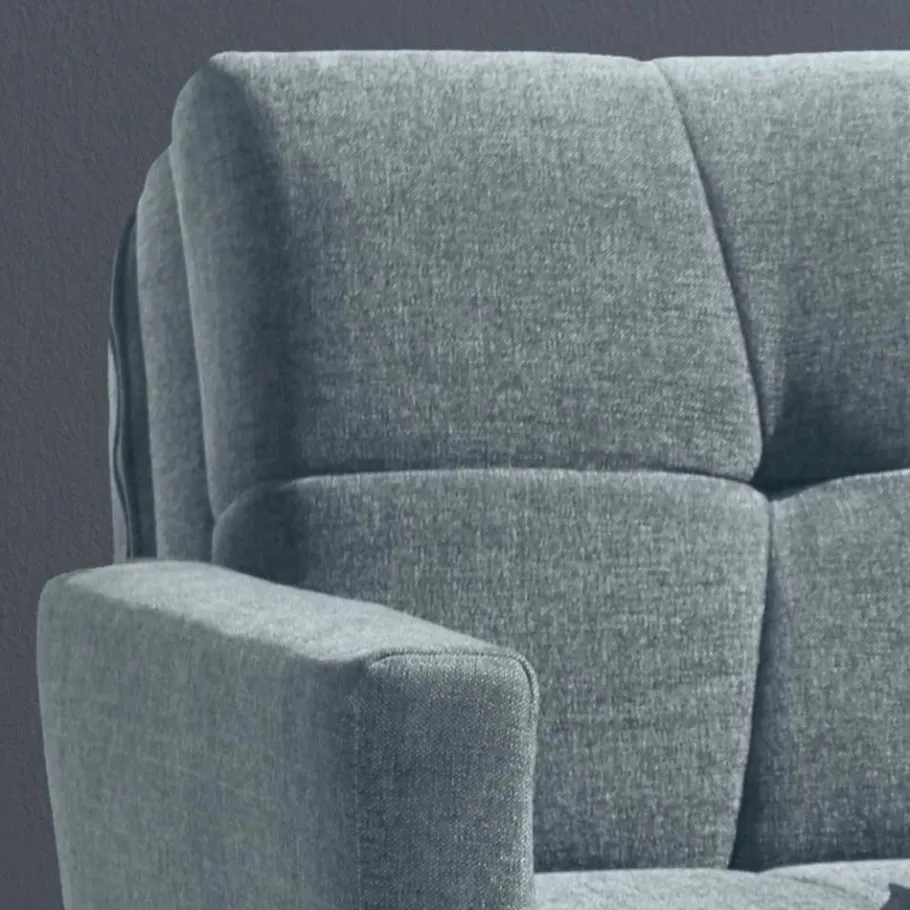 Discount Wohnen Flachgewebe Bettcouch in Hellblau - Zitizen