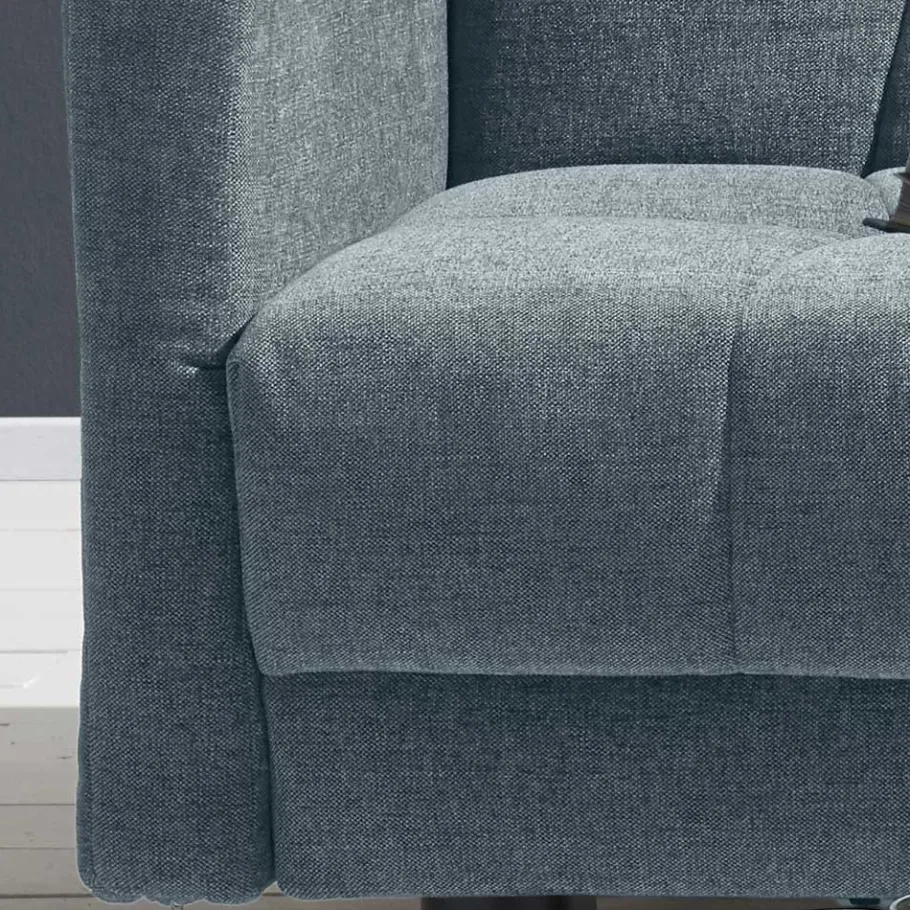 Discount Wohnen Flachgewebe Bettcouch in Hellblau - Zitizen