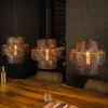 Outlet Wohnen 3-flammige Design-Pendelleuchte in Schwarzbraun - Three