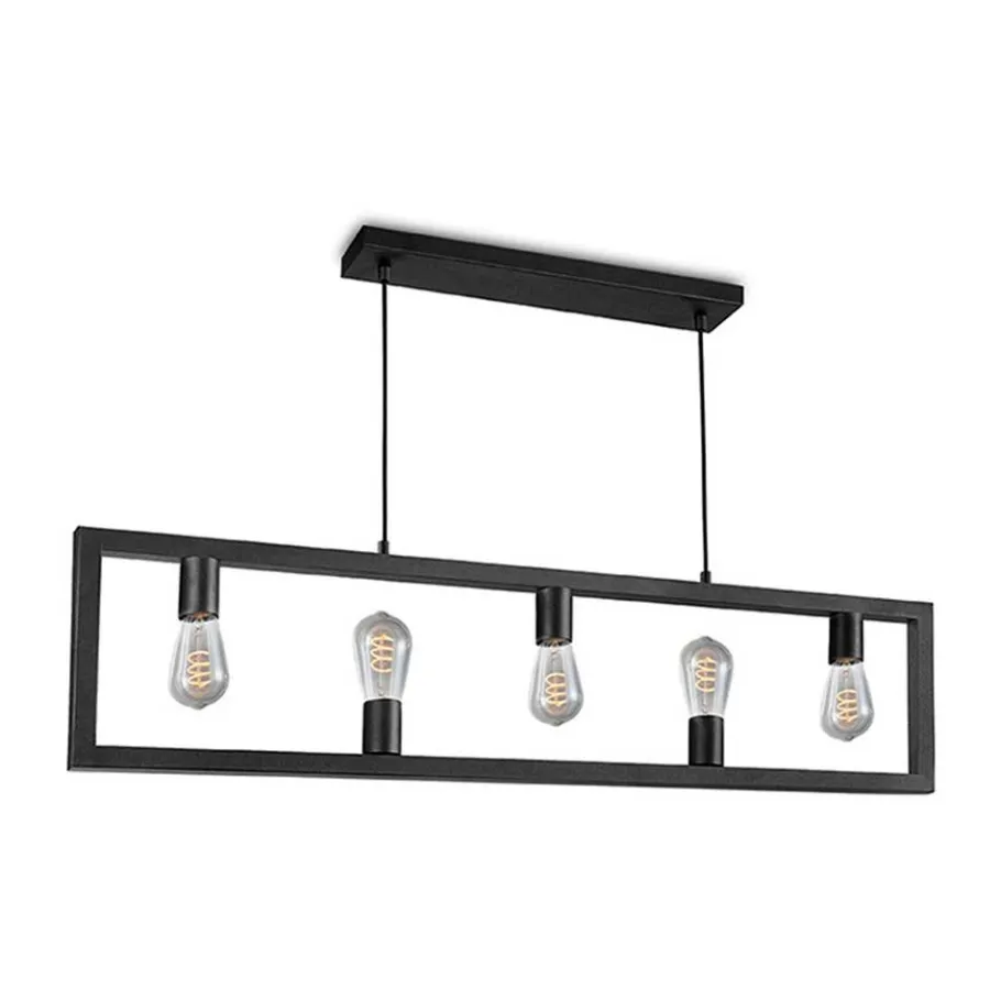 Clearance Wohnen 5-flammige Hängelampe im Industrial Style - Juareza