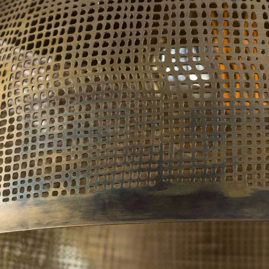 Wohnen 2-flammige Hängeleuchte in Bronze Antik - Jaines