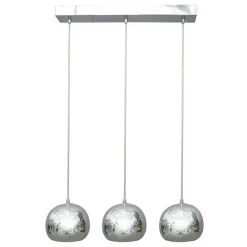 Discount Wohnen 3-flammige Tisch Hängelampe in Chrom - Corrientes