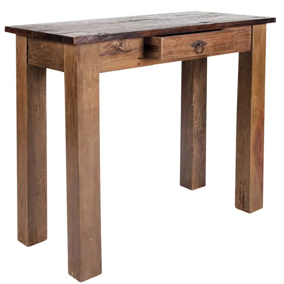 New Wohnen Flur Konsolentisch Mangato aus Teak Altholz
