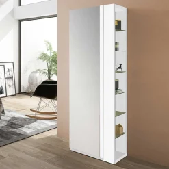 Clearance Wohnen Flurschrank für Schuhe in Weiß mit Regal - Bilboa