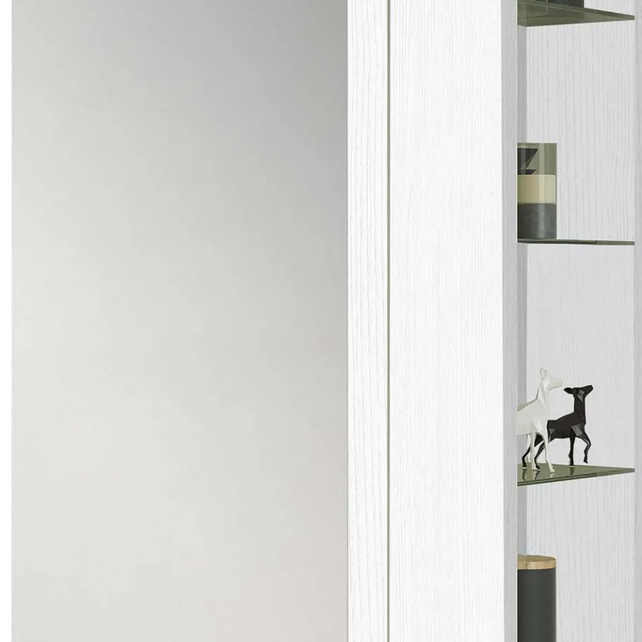 Clearance Wohnen Flurschrank für Schuhe in Weiß mit Regal - Bilboa