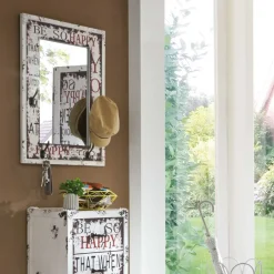 Wohnen Flurspiegel Bigova mit Haken