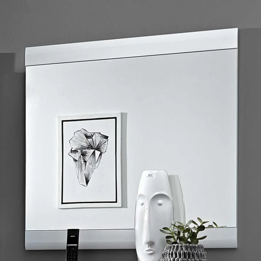 New Wohnen Flurspiegel Brosgo in Weiß