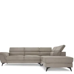 Online Wohnen Fünfsitzer Eckcouch in Beige - Hisa