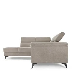 Online Wohnen Fünfsitzer Eckcouch in Beige - Hisa