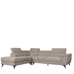 Online Wohnen Fünfsitzer Eckcouch in Beige - Hisa
