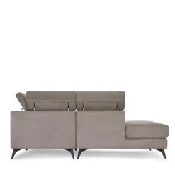 Online Wohnen Fünfsitzer Eckcouch in Beige - Hisa