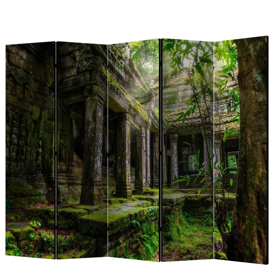 Hot Wohnen Foto-Paravent Preah Khan Temple Kambodscha - Fieno