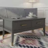Sale Wohnen Funktioneller Couchtisch in Grau & Gold - Obbo