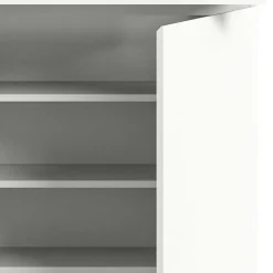 Clearance Wohnen Funktioneller Schuhschrank mit zwei Türen & Klappe - Suad