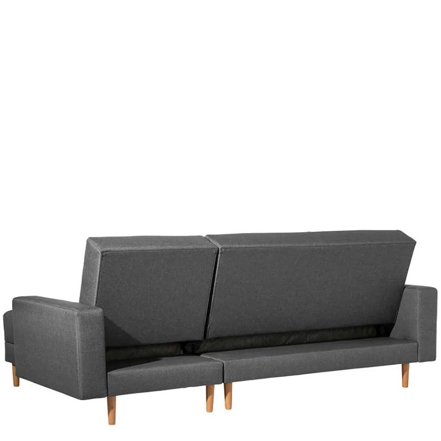 Outlet Wohnen Funktionelles Ecksofa in Dunkelgrau - Kalastania (zweiteilig)