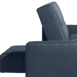 Discount Wohnen Funktionsecke und Hocker in Blau - Wale (zweiteilig)