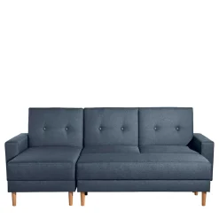 Discount Wohnen Funktionsecke und Hocker in Blau - Wale (zweiteilig)