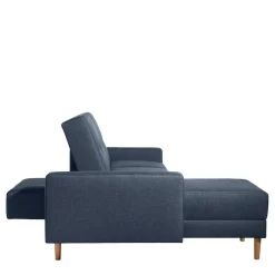Discount Wohnen Funktionsecke und Hocker in Blau - Wale (zweiteilig)